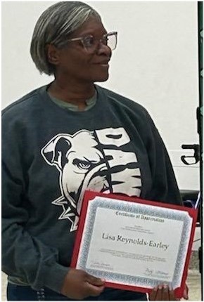 Lisa Reynolds-Earley with RSVP Award